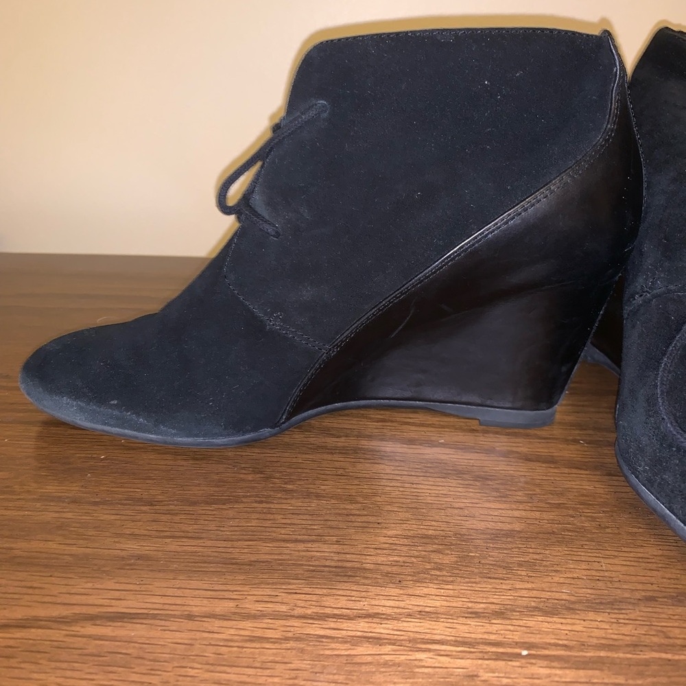 French Connection Black Heeled Boots